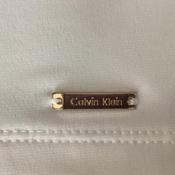 Calvin Klein Pleated Front Crew Neck Sleeveless Tank - PL - Picture 6 of 6